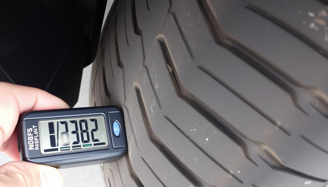 how to gauge tire tread depth